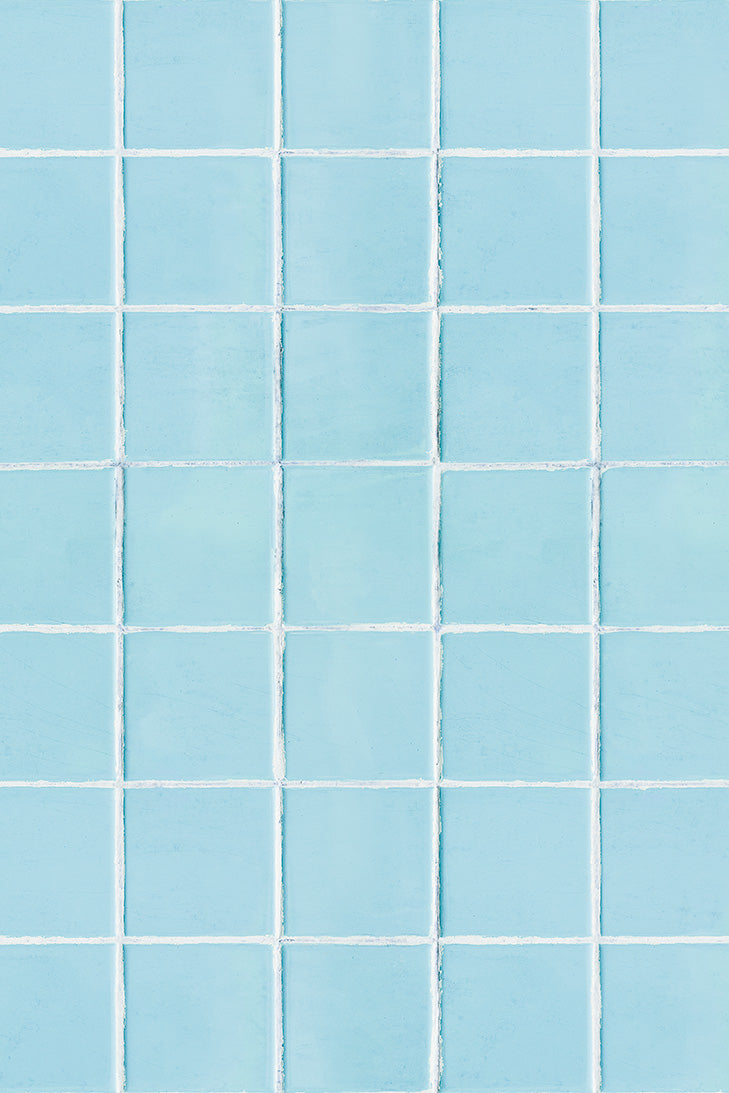 Blue bathroom tiles