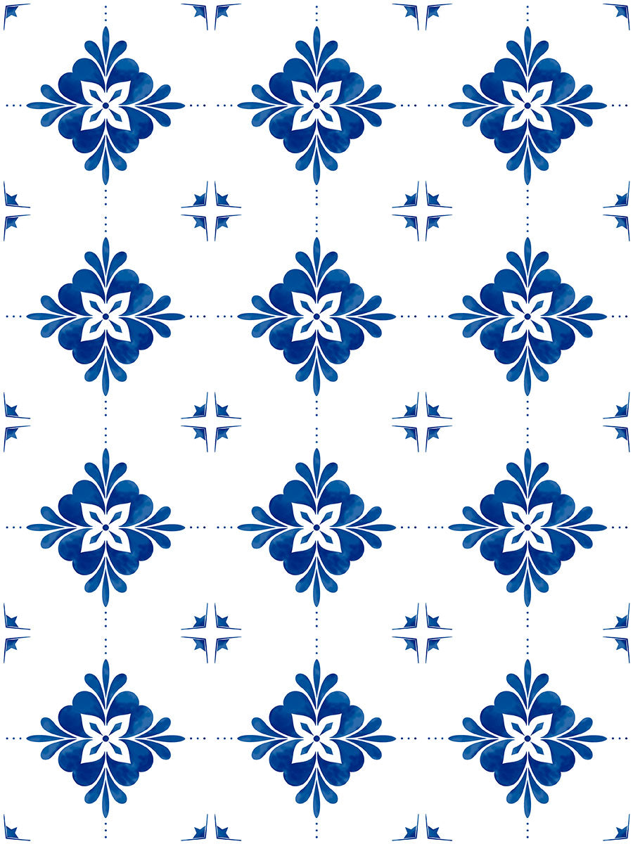 Modern blue tiles
