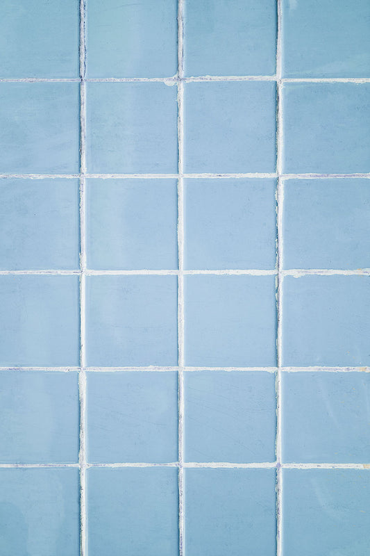 Pastel blue tiles